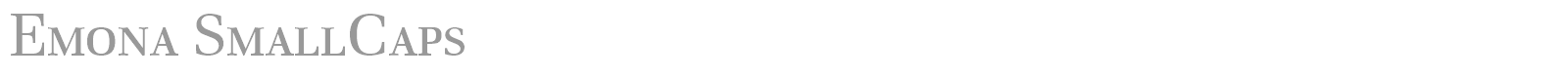 Emona SmallCaps font preview